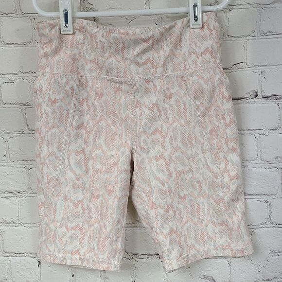 OLD NAVY Girls High-Waisted PowerSoft Side-Pocket Biker Shorts Snake Large 10/12 - Picture 9 of 9